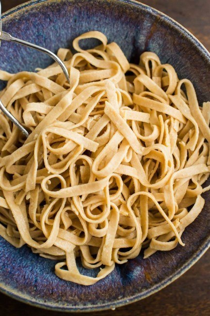 Homemade whole wheat pasta