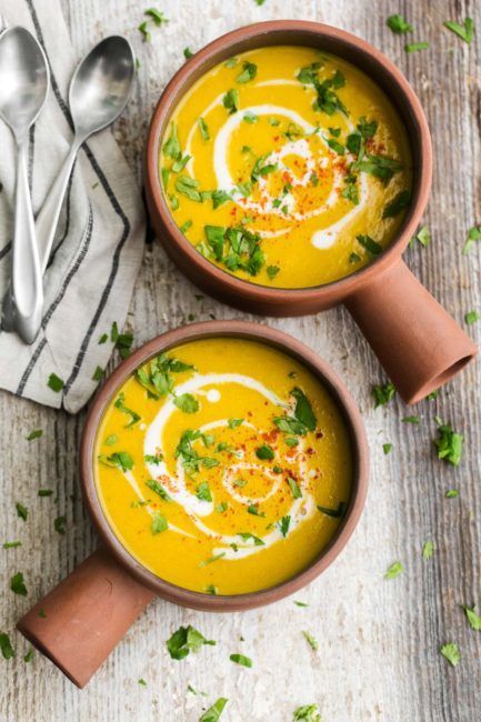 Vegan Spiced Summer Squash Soup | @naturallyella