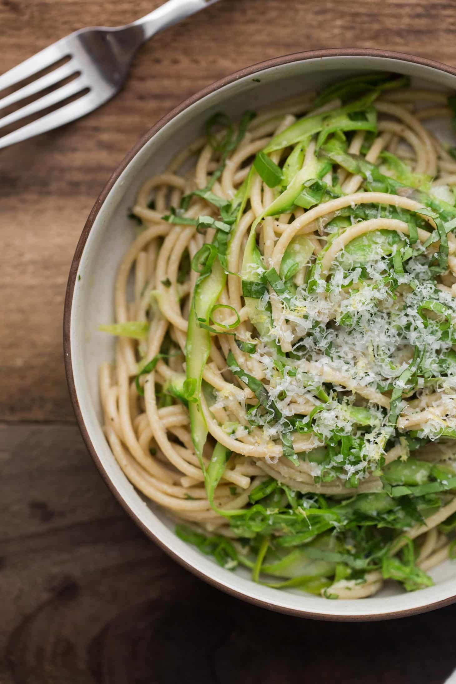 Spring Pasta with Shaved Asparagus