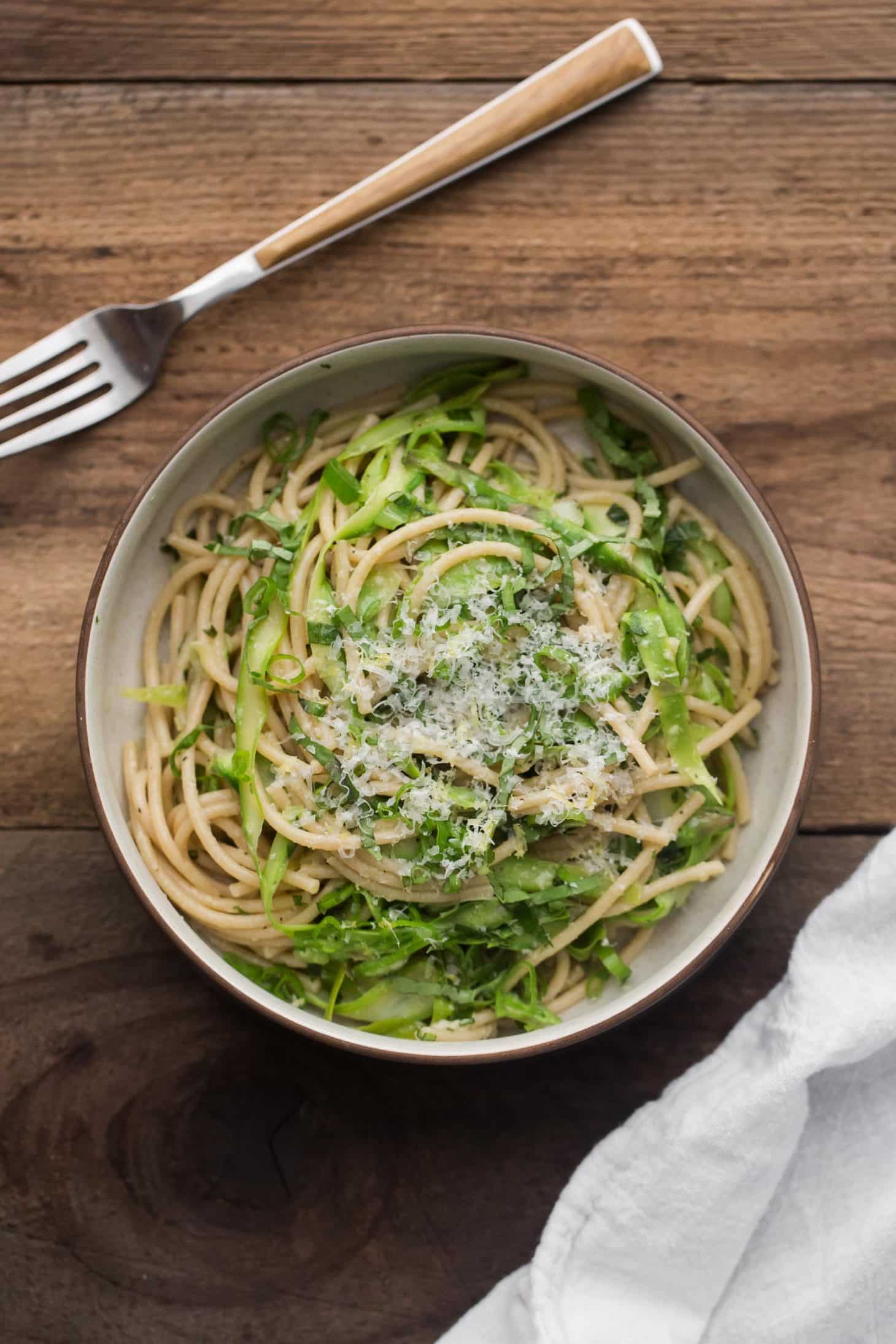 Easy Spring Pasta with Shaved Asparagus