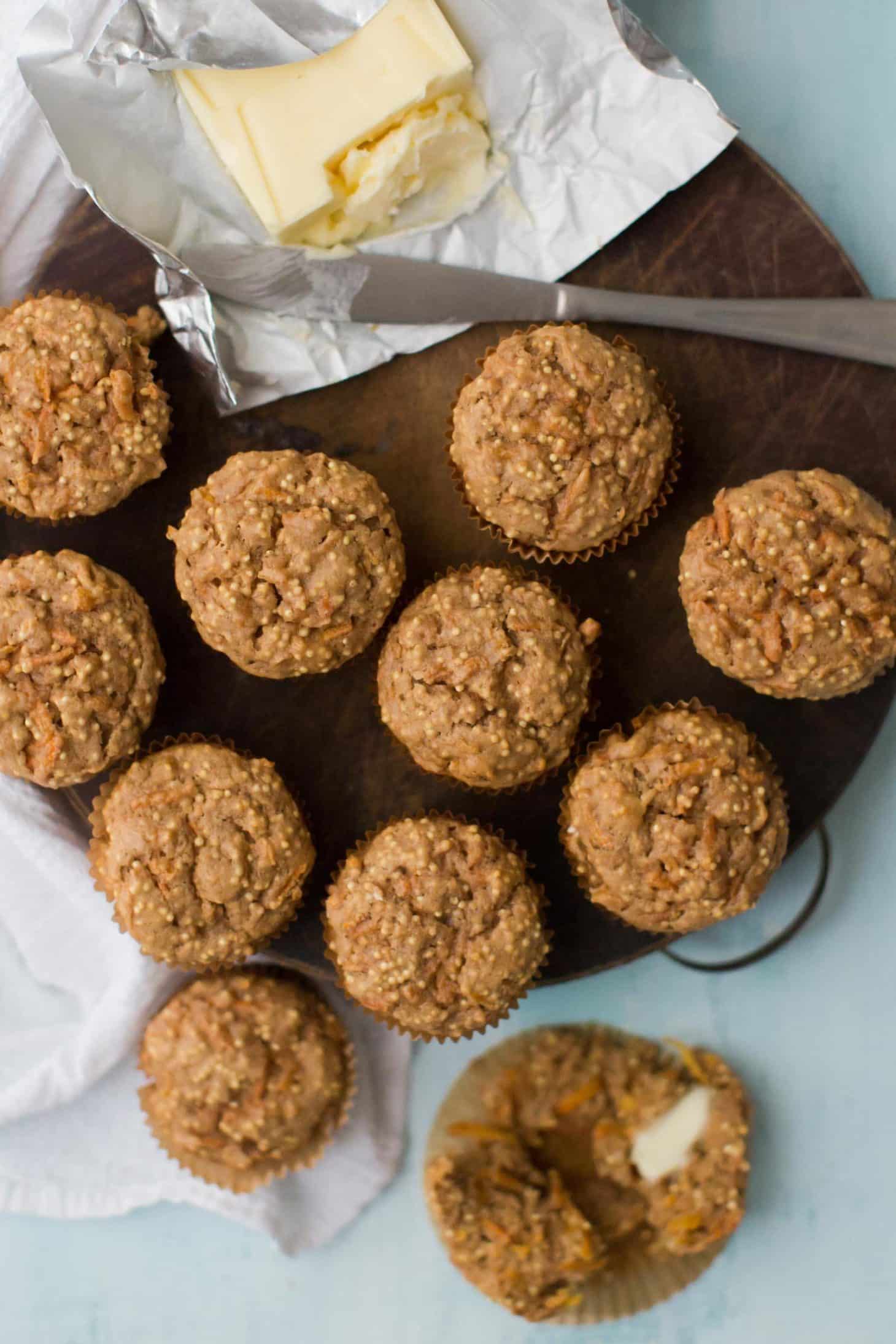 Carrot Muffins with Millet