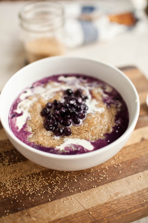 Amaranth Porridge with Caramelized Bananas and Pecans