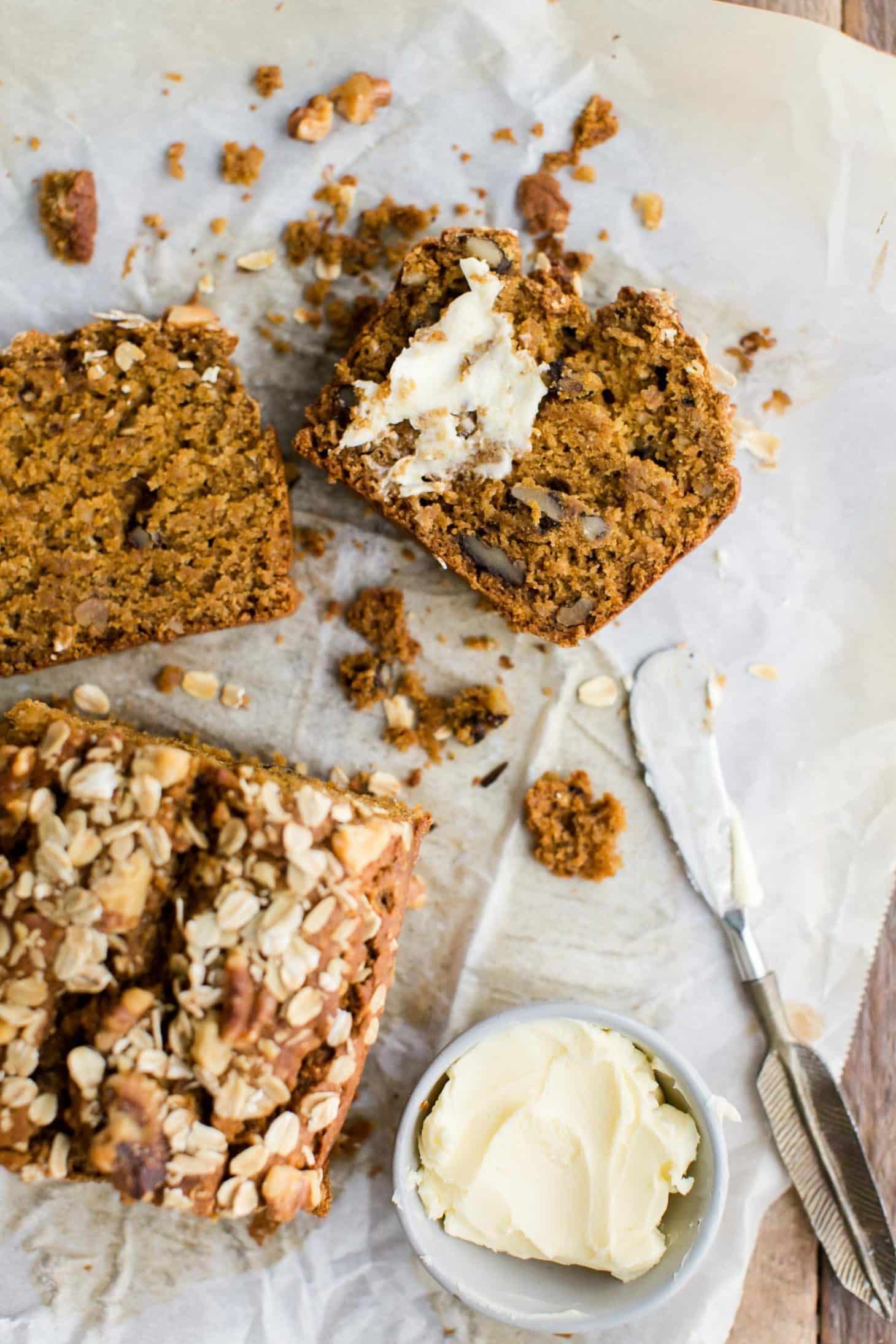 Pumpkin Bread with Oats