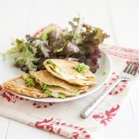 Grilled Cheese Crepes with Shaved Asparagus