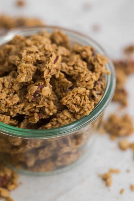 5 Ingredient Clumpy Homemade Granola