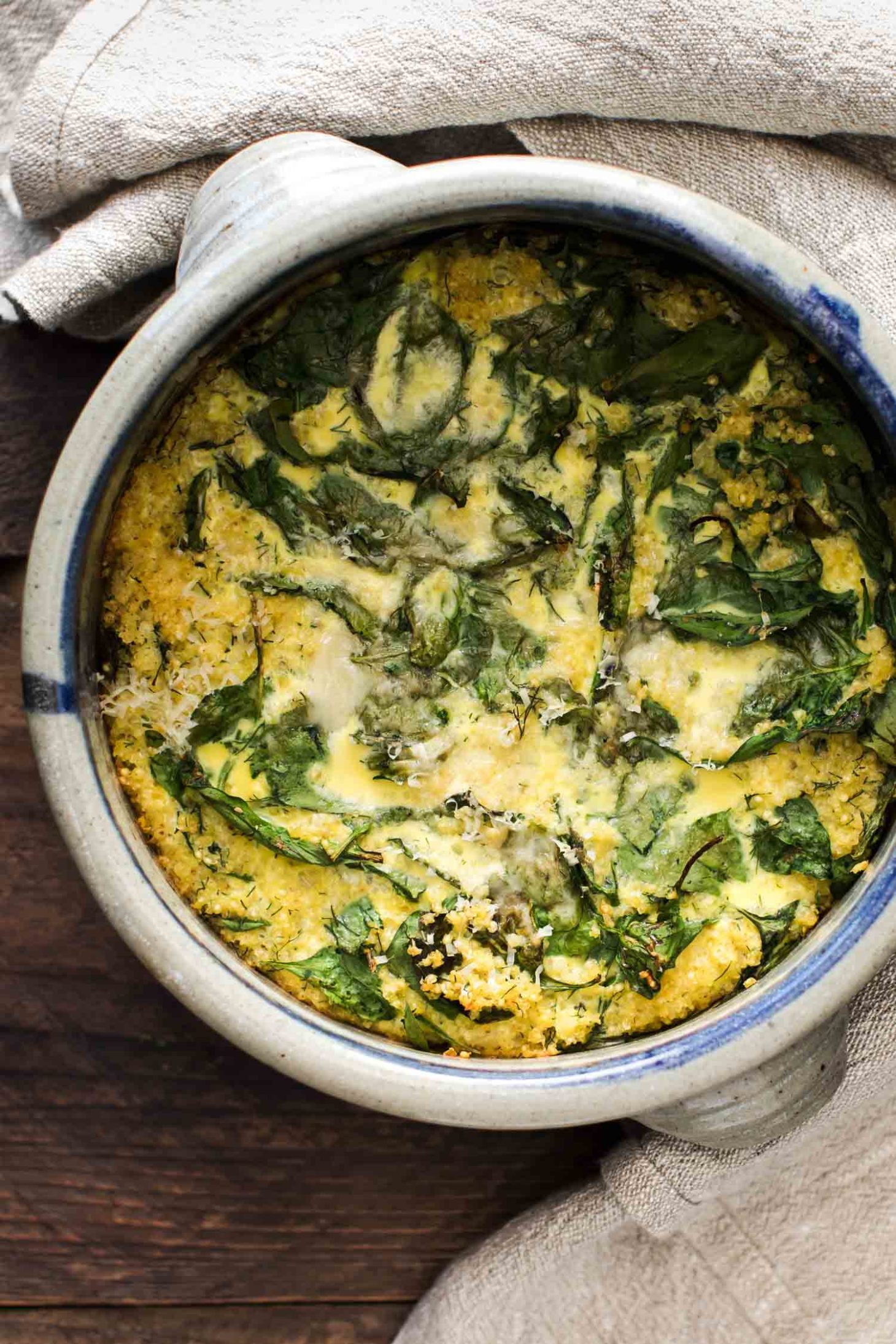 Spinach Millet Egg Bake