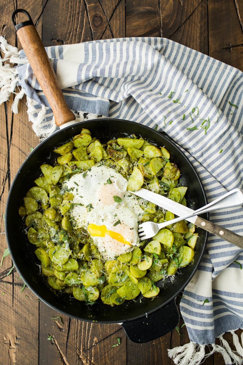 Pesto Potato Skillet