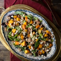 Honey-Roasted Butternut Squash and Blue Cheese Salad