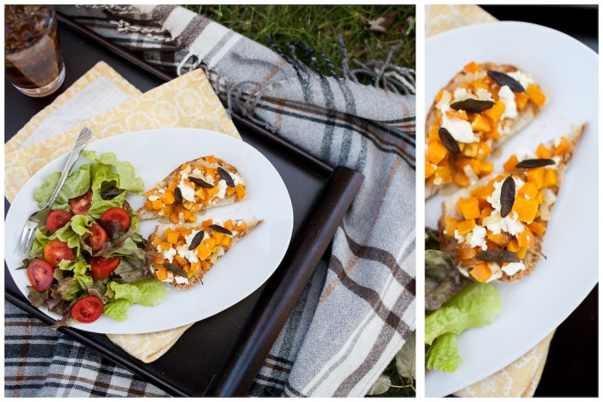 Butternut Squash and Goat Cheese Crostini