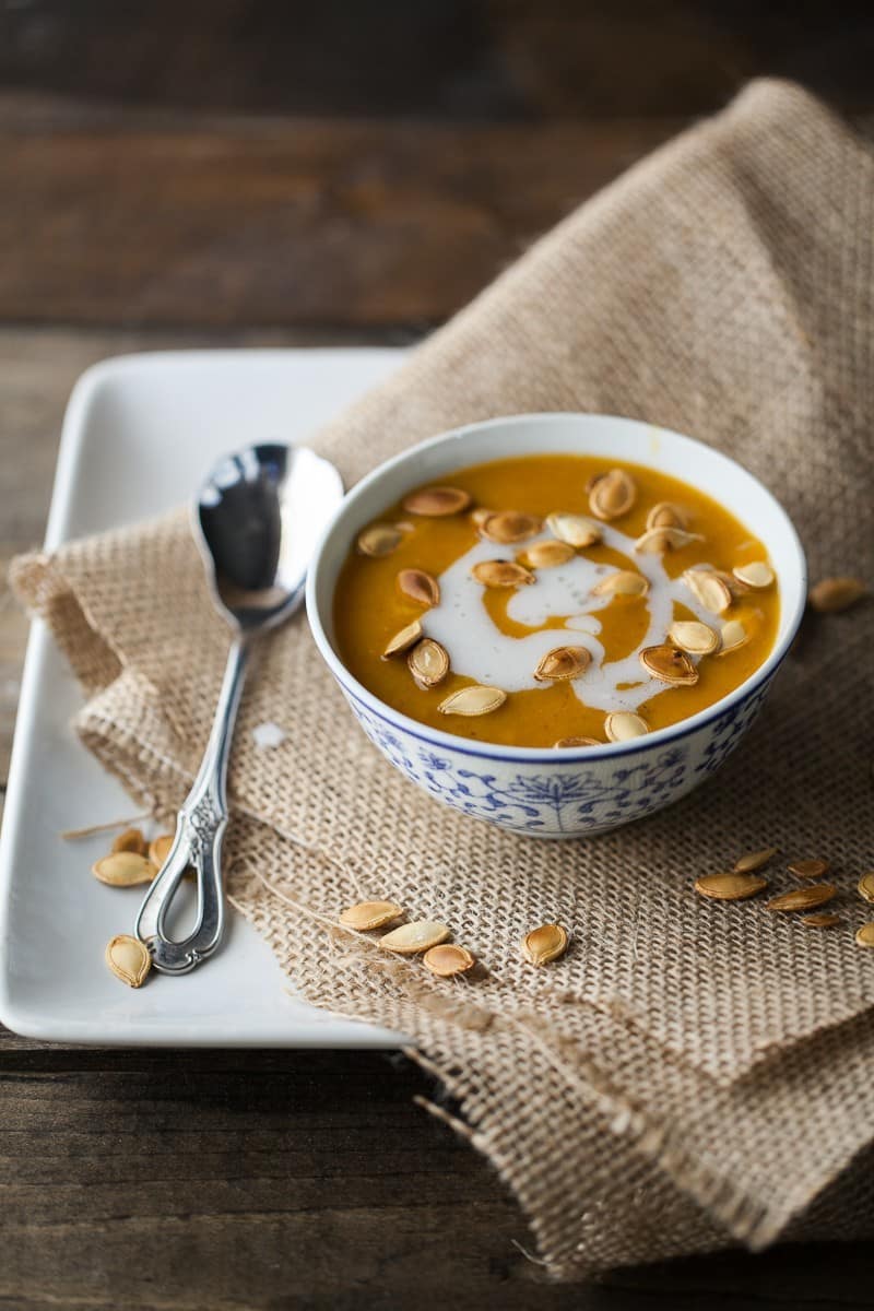 Pumpkin Curry Soup {Paleo,Vegan} - The Sophisticated Caveman