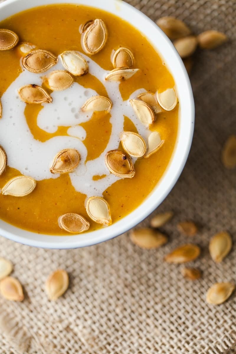 Easy Thai Vegan Pumpkin Curry Soup - CurryTrail