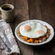 Sweet Potatoes, Wheat Berries, and Eggs