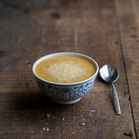 Roasted Cauliflower and Cheddar Cheese Soup