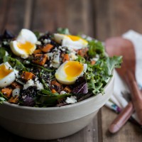 Sweet Potato and Quinoa Salad with Soft-Boiled Eggs