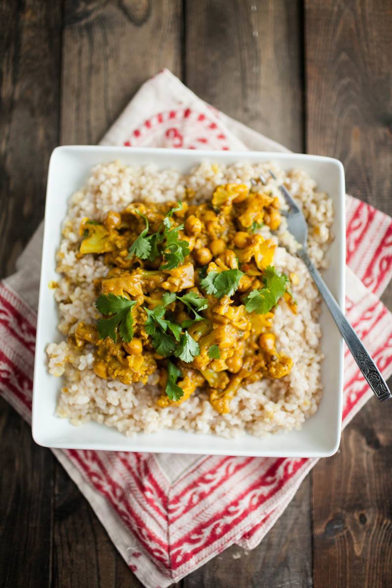 Cauliflower and Chickpea Curry | @naturallyella