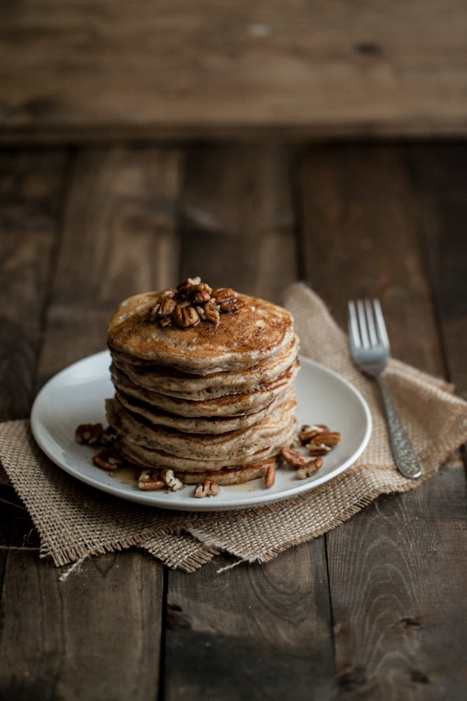 Brown Butter and Pecan Pancakes