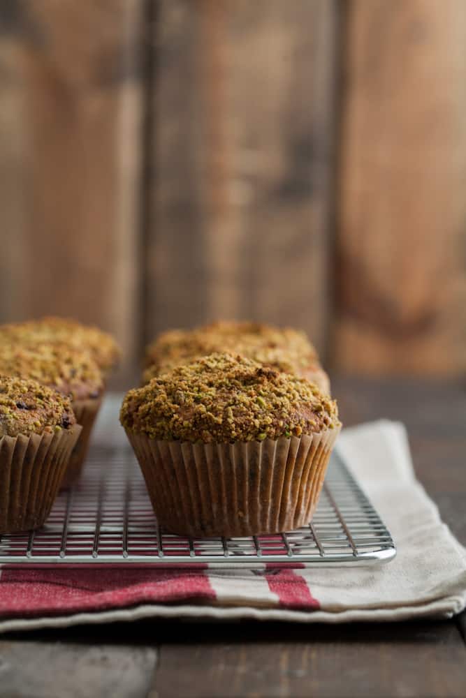 Pistachio and Chocolate Chip Muffins