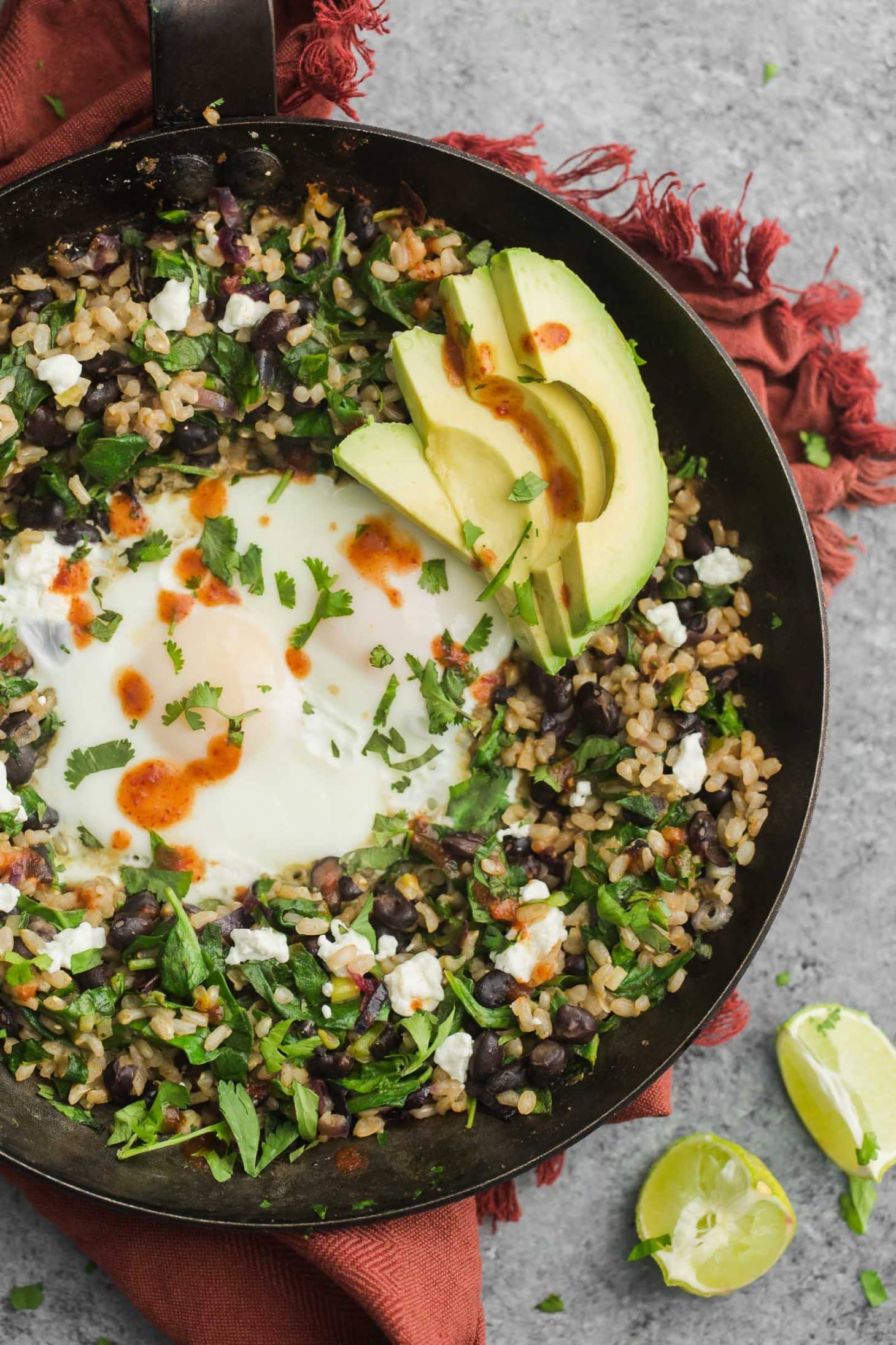 Chipotle Black Bean and Rice Skillet | @naturallyella