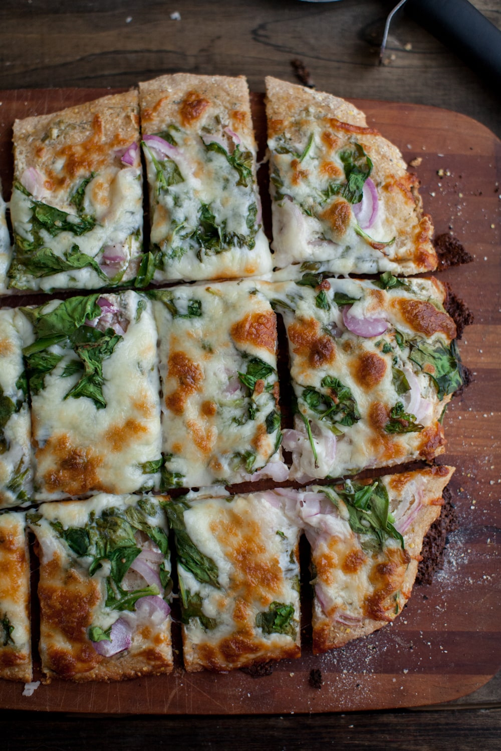 Spinach Pizza with Homemade Ranch