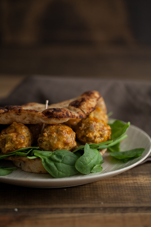 Buffalo Lentil 'Meatball' Sandwich