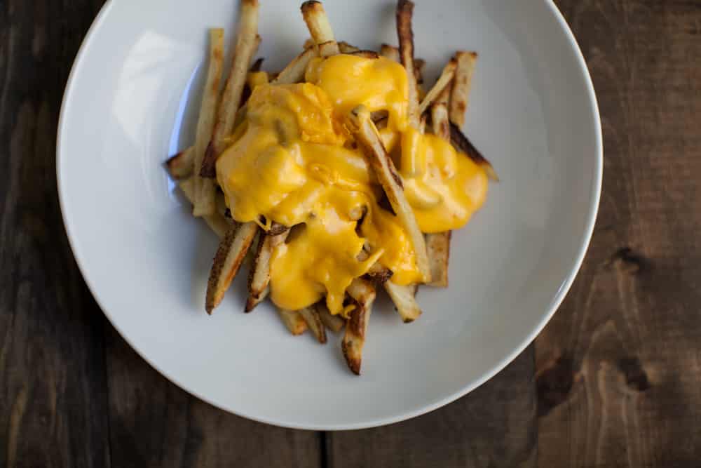 Vegetarian Chili Cheese Fries