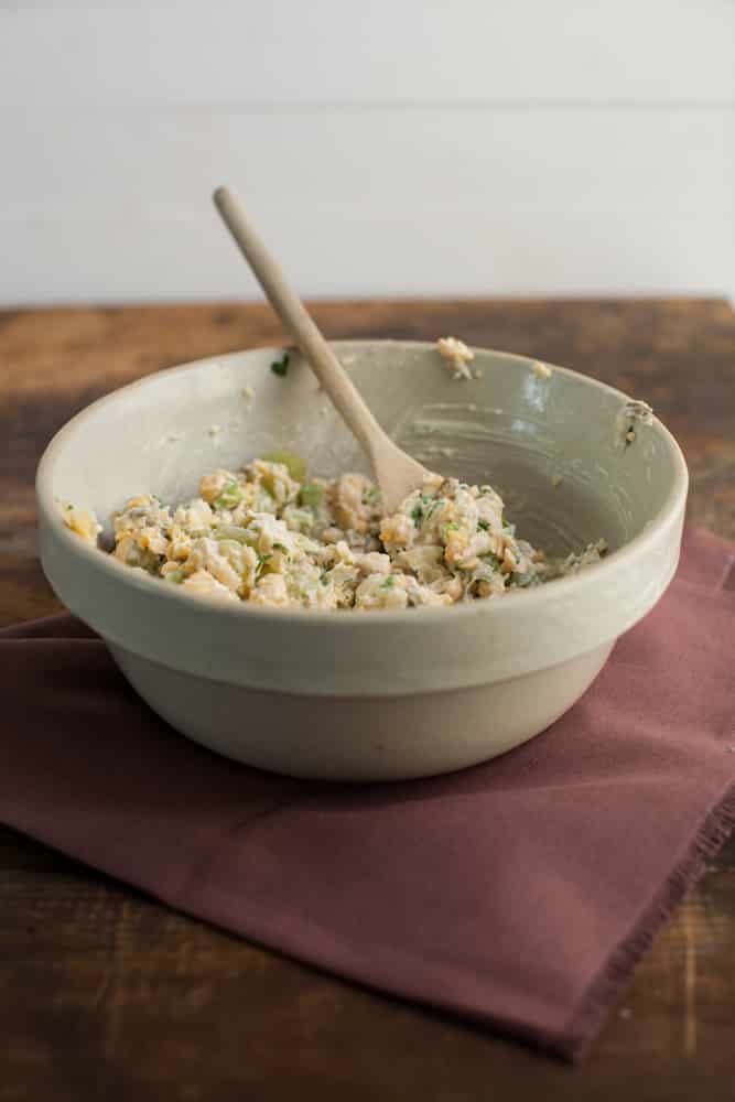 Chickpea, Blue Cheese, and Grape Salad Sandwich