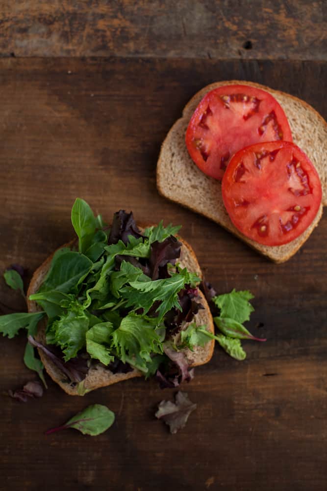 Chickpea, Blue Cheese, and Grape Salad Sandwich