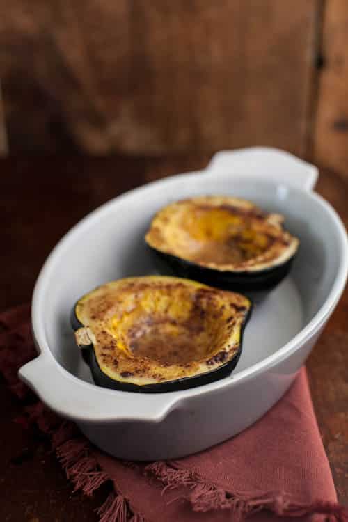 Maple Cinnamon Roasted Acorn Squash