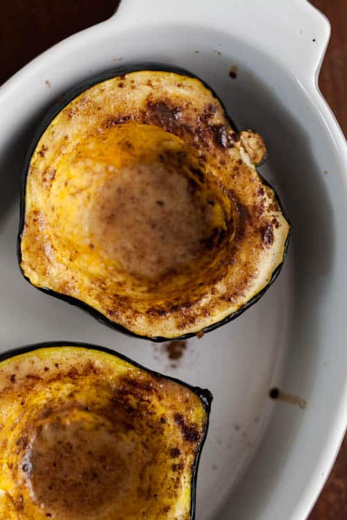 Maple Cinnamon Roasted Acorn Squash