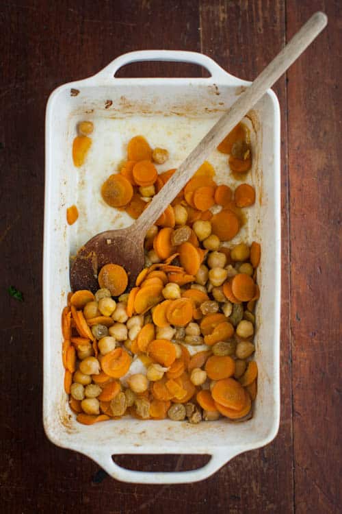 Cumin Braised Carrots and Chickpeas