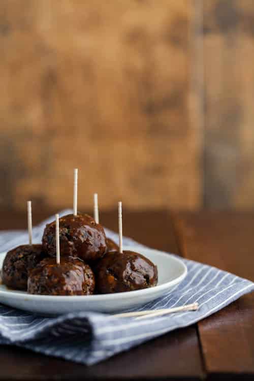 BBQ Blue Cheese Lentil "Meat"balls