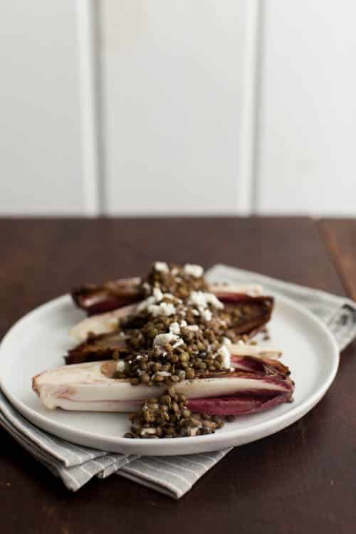 Grilled Endives with Lentils