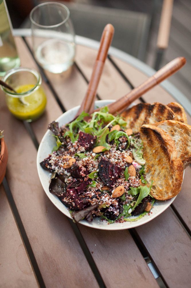 Grilled Beet, Quinoa, and Feta Salad | Naturally Ella