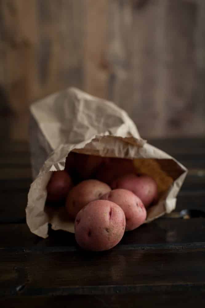 Barley, Smoked Paprika Red Potatoes, and Hard Boiled Egg