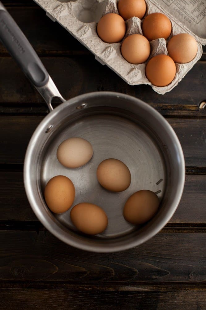 Barley, Smoked Paprika Red Potatoes, and Hard Boiled Egg