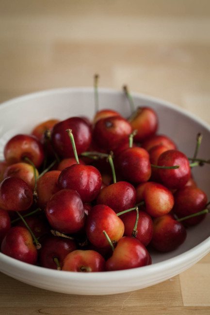 Ripe Rainier Cherries