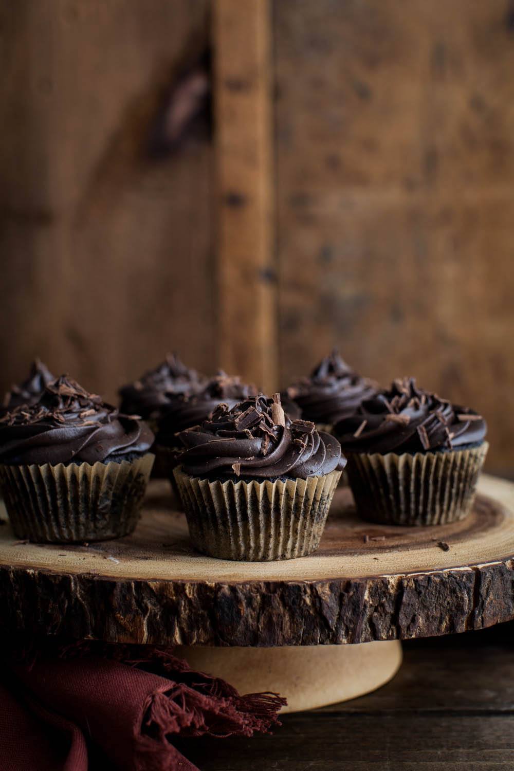 Chocolate Beet Cupcakes with Chocolate Mascarpone Frosting | Naturally Ella