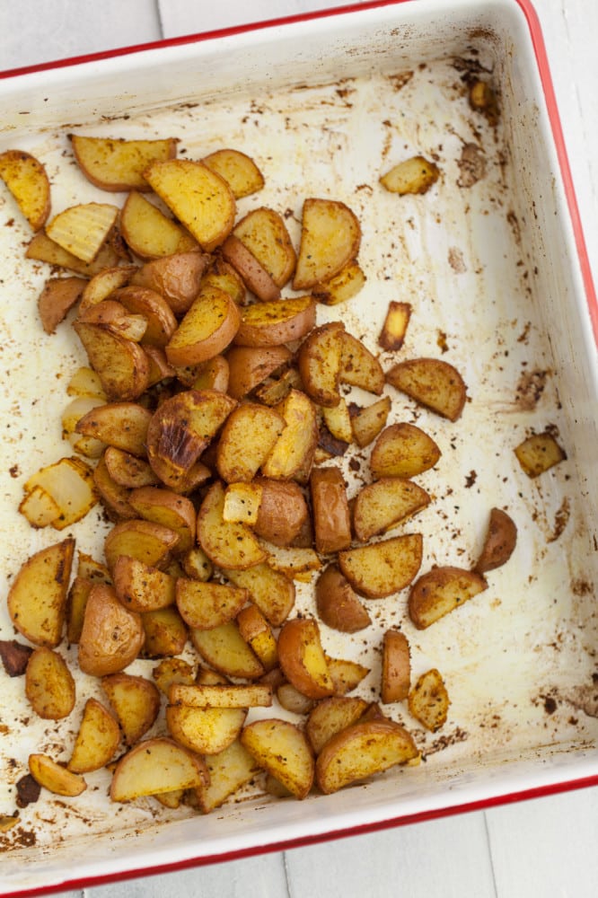 Curry Roasted Potatoes | @naturallyella