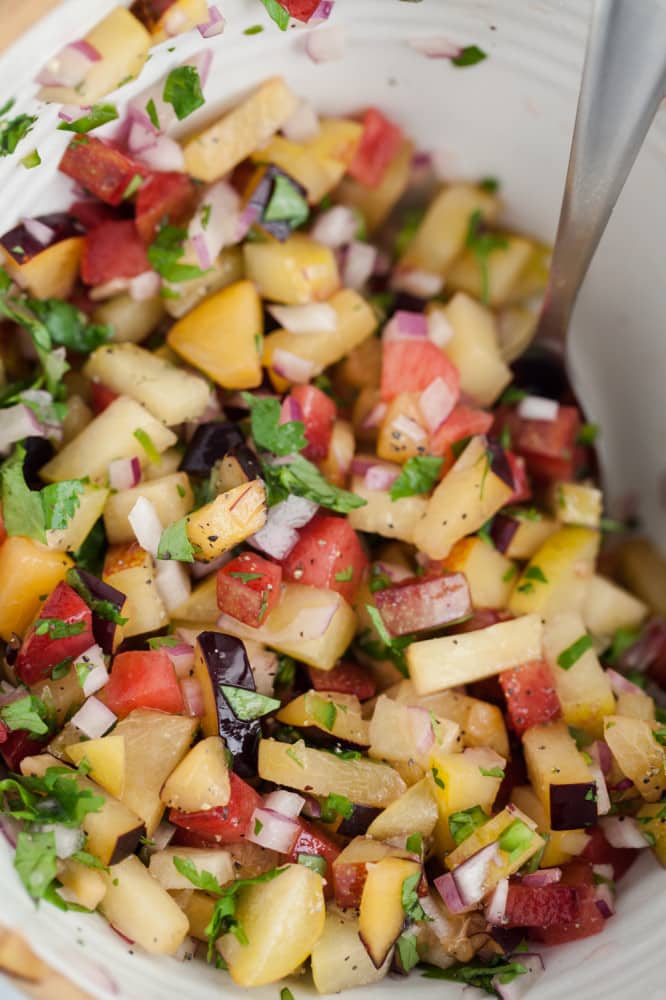 Stone Fruit Salsa | @naturallyella