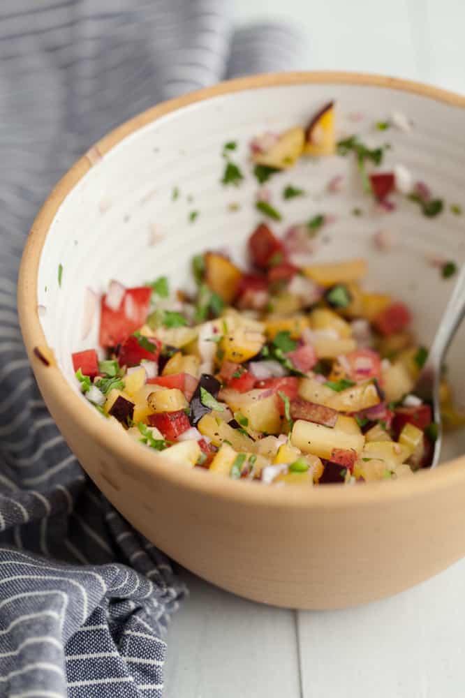 Stone Fruit Salsa | @naturallyella