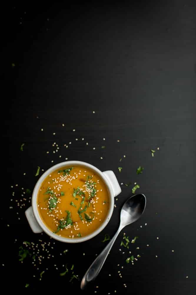 Butternut Squash Soup with Ginger | @naturallyella