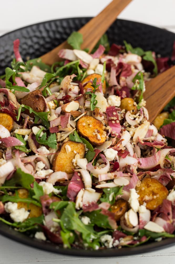 Roasted Potato, Endive, and Arugula Salad