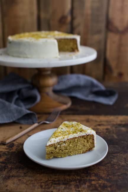 Pistachio Lemon Olive Oil Cake