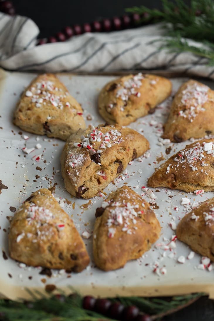 Scones made from Chocolate and Peppermint | @naturallyella