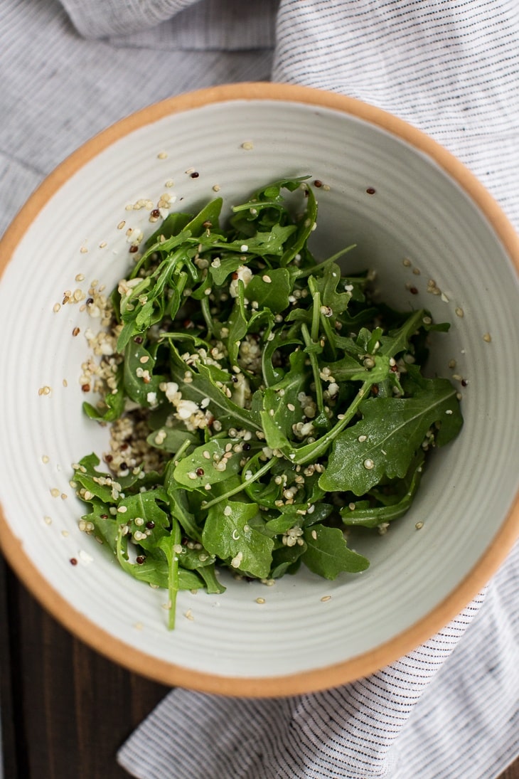 Arugula Quinoa Salad | @naturallyella