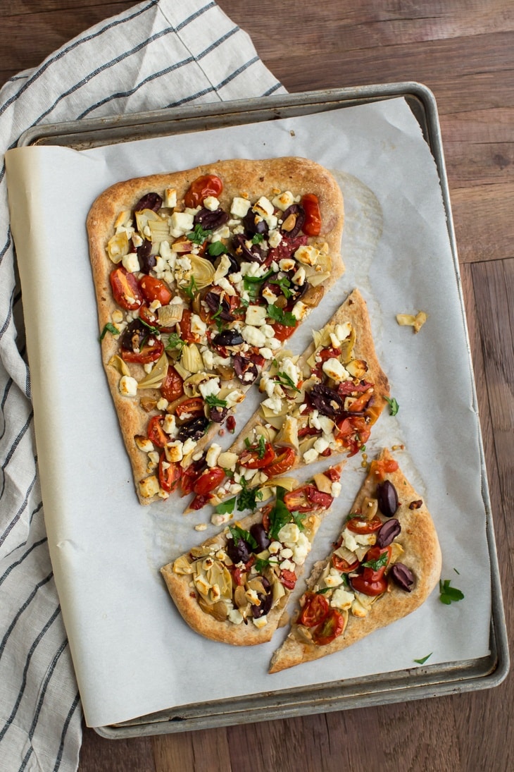 Mediterranean Flatbread |  @naturallyella