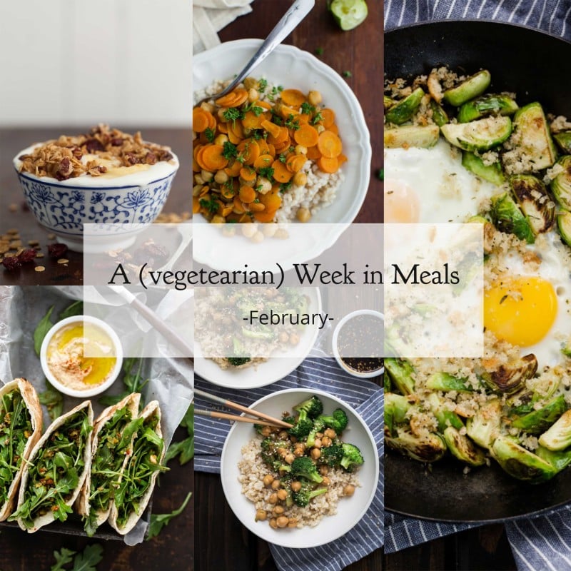 A week's worth of vegetarian meals for February | @naturallyella