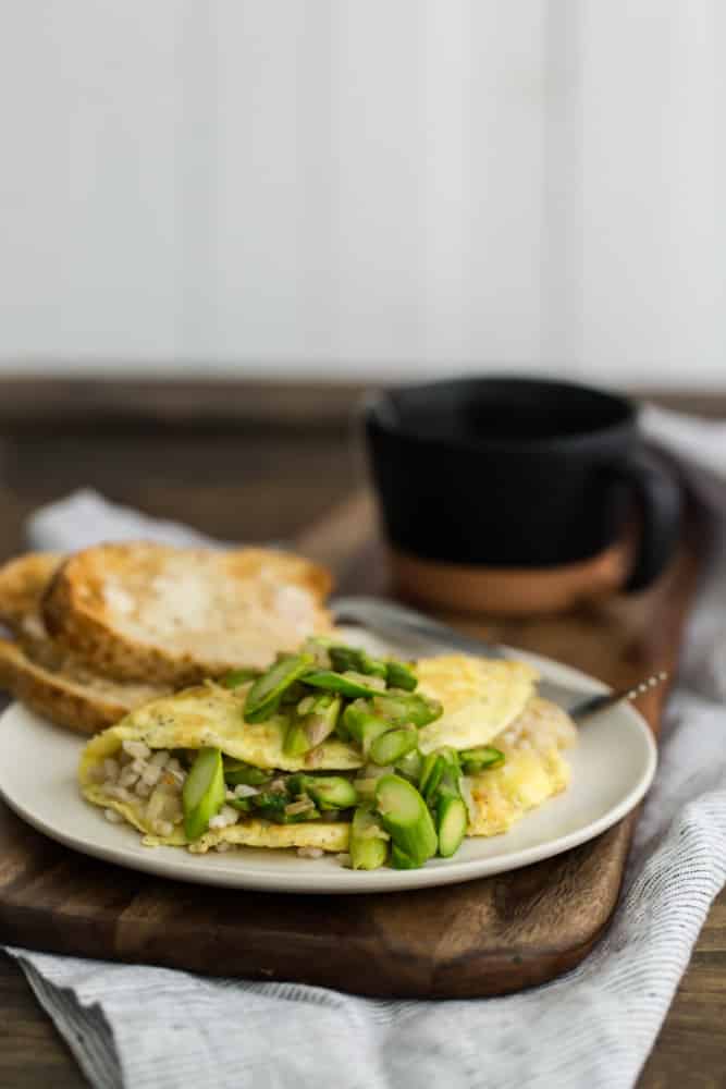 Barley and Asparagus Omelette | @naturallyella