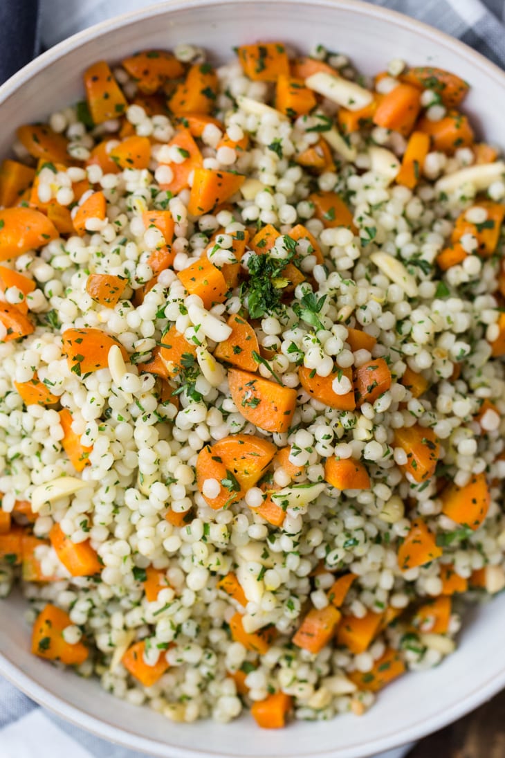 Roasted Carrots and Couscous with Gremolata | @naturallyella