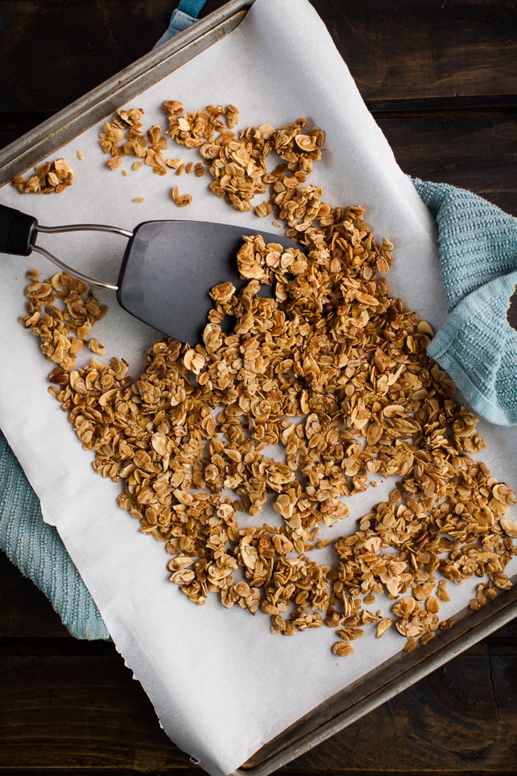 Homemade Peanut Butter Granola - Sweet Savory and Steph